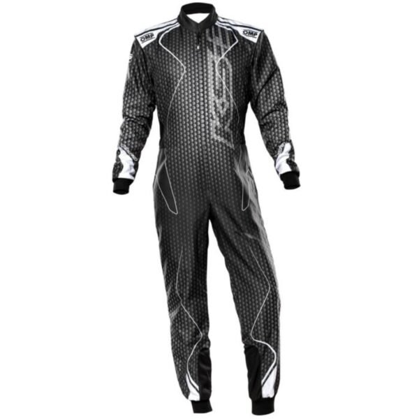 KS 3R ART KART SUIT IN BLACK AND SILVER