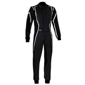 SPARCO X LIGHT K KART RACING SUIT IN BLACK AND WHITE