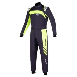 ALPINESTARS KMX-9 V2 S GRAPH-3 KART RACING SUIT IN BLACK AND YELLOW