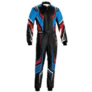 SPARCO PRIME K KART RACING SUIT IN BLUE, BLACK AND RED