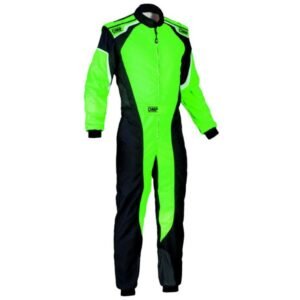 KS 3 YOUTH KART SUIT IN GREEN AND BLACK