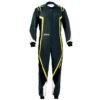 SPARCO KERB KART SUIT IN GREY, BLACK AND FLURO YELLOW