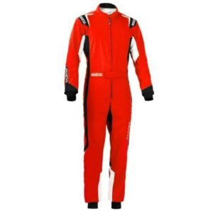 SPARCO THUNDER KART SUIT IN RED AND BLACK