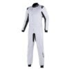 ALPINESTARS KMX 9 V2 ADULT KART SUIT IN WHITE AND BLACK