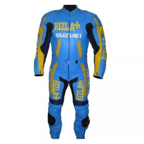 SUZUKI RIZLA MOTORCYCLE LEATHER RACING SUIT