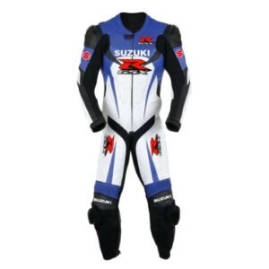 SUZUKI R GSX CUSTOM DESIGN MOTORBIKE LEATHER RACING SUIT