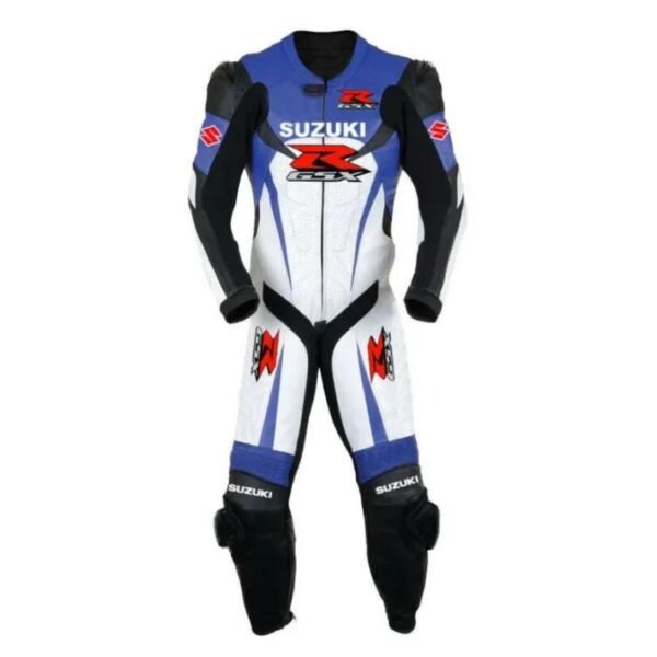 SUZUKI R GSX CUSTOM DESIGN MOTORBIKE LEATHER RACING SUIT