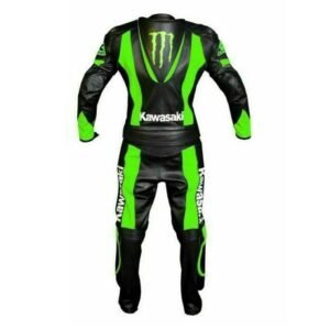 KAWASAKI CUSTOM MONSTER MOTORCYCLE LEATHER RACING SUIT