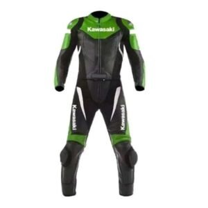 KAWASAKI CUSTOM MOTORCYCLE LEATHER RACING SUIT