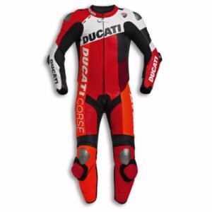 DUCATI CORSE MOTORBIKE LEATHER RACING SUIT