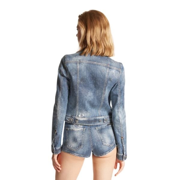 DSQUARED2 HOLLYWOOD WASH CLASSIC JEANS JACKET - Image 4