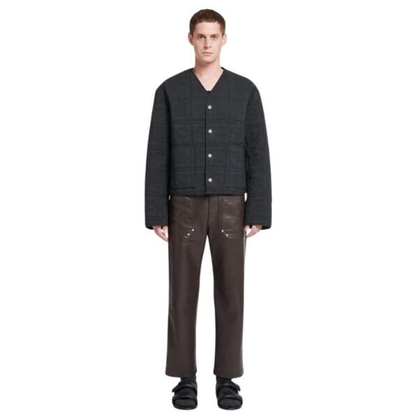 NANUSHKA VICO QUILTED TECH POPLIN JACKET BLACK - Image 3