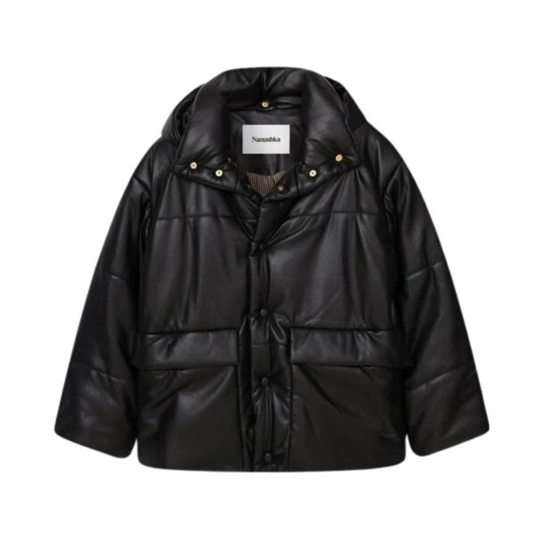 NANUSHKA HIDE MENSOKOBOR ALT-LEATHER HOODED PUFFER - Image 2