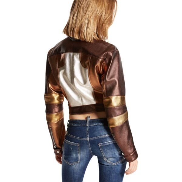 DSQUARED2 POPSTAR LEATHER JACKET - Image 4