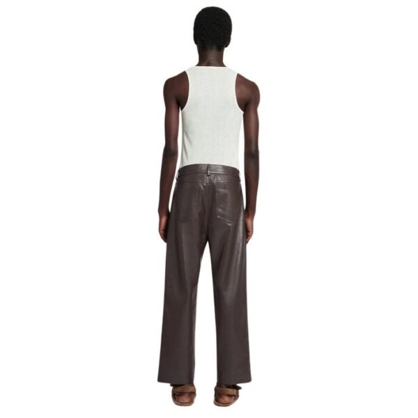 NANUSHKA QUIDO REGENERATED LEATHER PANTS BROWN - Image 2