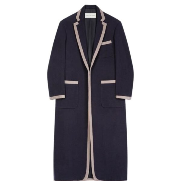 DRIES VAN NOTEN UNCONSTRUCTED COAT NAVY