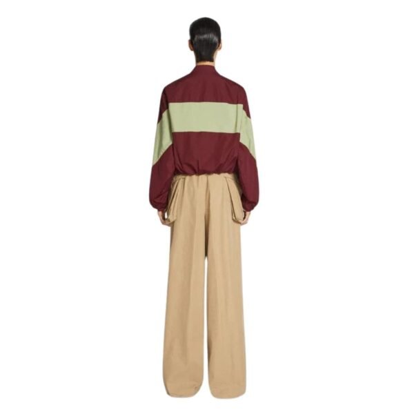 DRIES VAN NOTEN CROPPED BOMBER BORDEAUX - Image 2