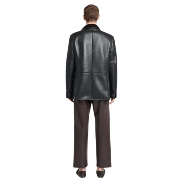 NANUSHKA ANDRO BONDED SHEARING BLAZER BLACK - Image 3