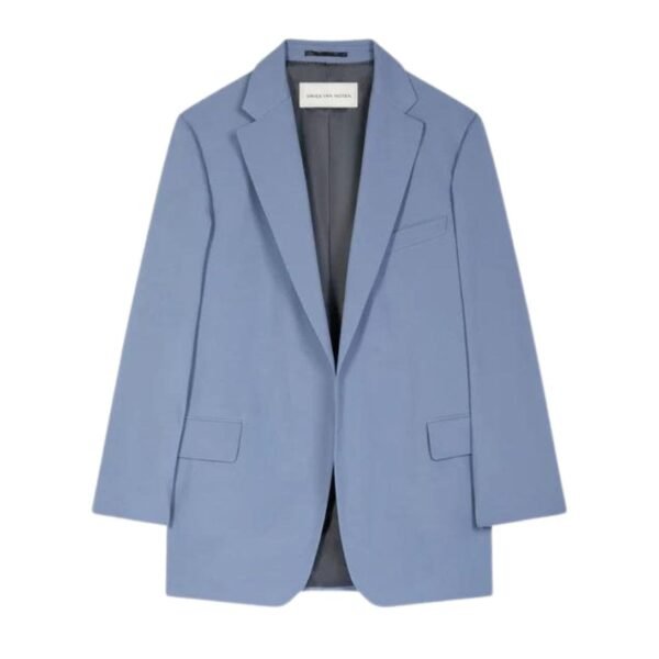 DRIES VAN NOTEN OVERSIZED BLAZER BLUE