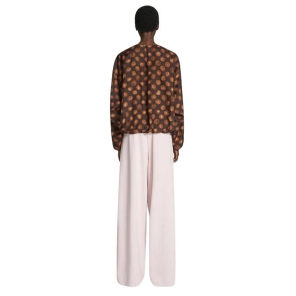 DRIES VAN NOTEN SILK COCOON TOP BROWN - Image 2