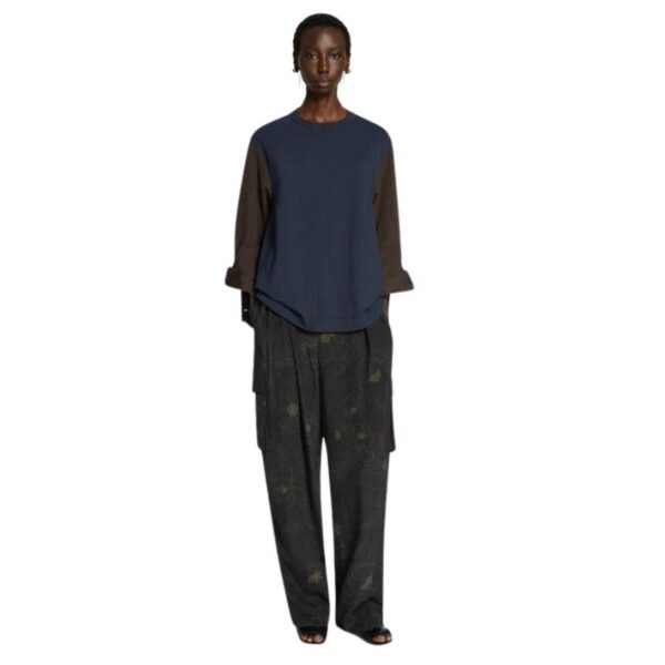 DRIES VAN NOTEN CONTRAST SLEEVES T-SHIRT