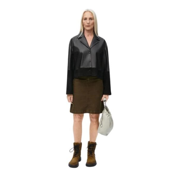 LOEWE PYJAMA BLOUSE IN NAPPA LAMBSKIN AND SUEDE GOATSKIN - Image 6