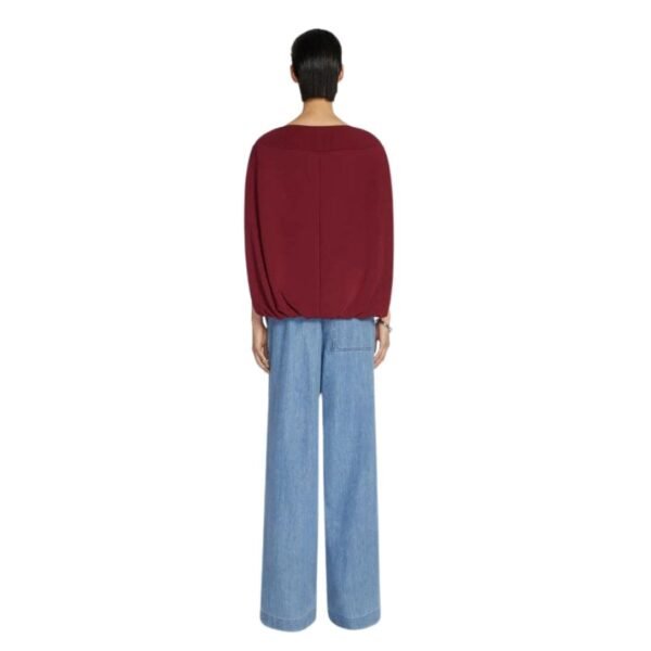 DRIES VAN NOTEN COCOON SWEATSHIRT BURGUNDY - Image 3