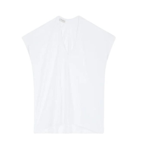 DRIES VAN NOTEN V-NECK TEE WHITE - Image 4