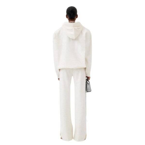 MAGDA BUTRYM HOODED KNIT SWEATER IN CREAM - Image 4