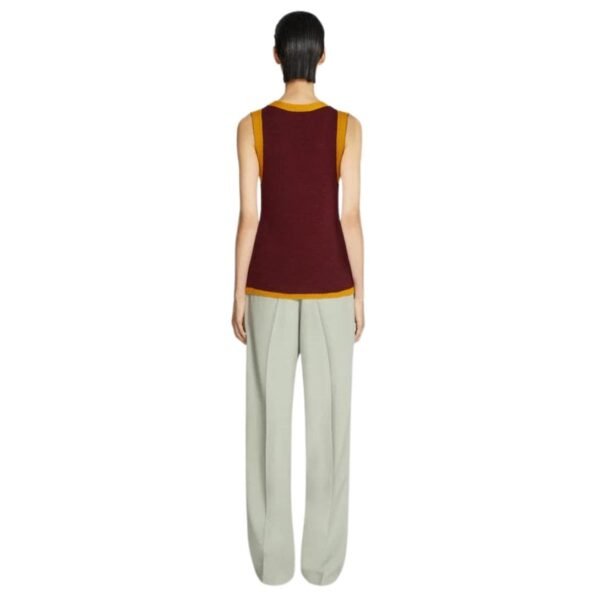 DRIES VAN NOTEN V-NECK SPENCER WINE - Image 3