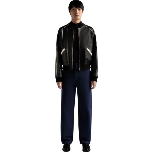 BALLY BOMBER IN BLACK LEATHER - Image 3