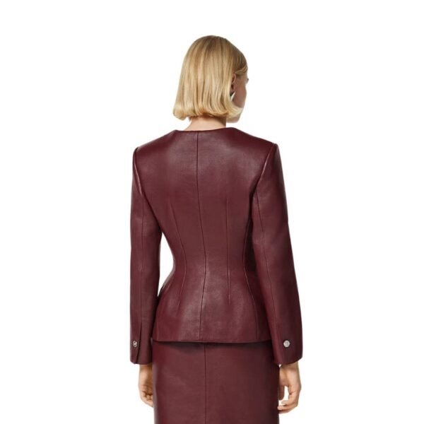 VERSACE LEATHER HOURGLASS JACKET - Image 5