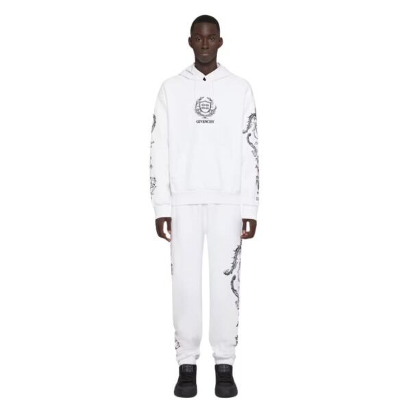 GIVENCHY CREST BOXY FIT HOODIE IN FLEECE - Image 3