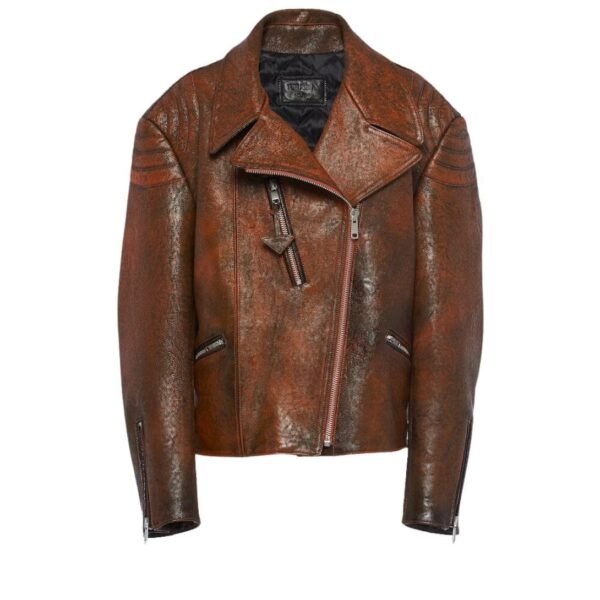 PRADA LEATHER BIKER JACKET