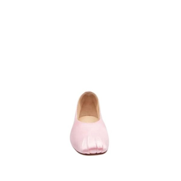 MAGDA BUTRYM SATIN BALLET FLATS IN PINK - Image 2