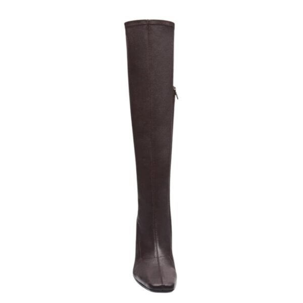 MAGDA BUTRYM TALL LEATHER SOCK BOOTS IN BROWN LEATHER - Image 2