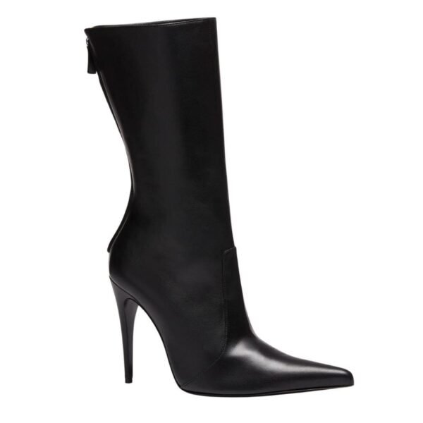 MAGDA BUTRYM POINTED CALF BOOTS IN BLACK LEATHER