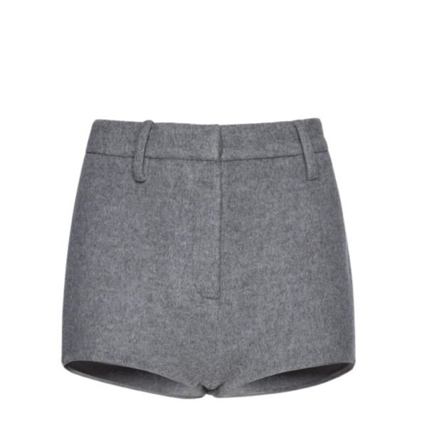 MAGDA BUTRYM WOOL HOT SHORTS IN GREY