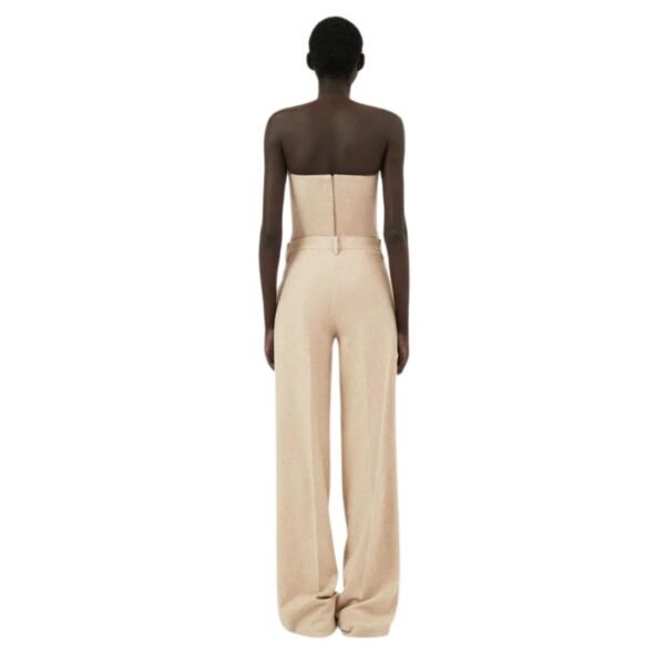 MAGDA BUTRYM CASHMERE WIDE-LEG TROUSERS IN BEIGE - Image 5