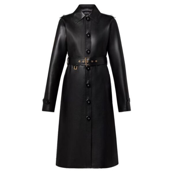 LOUIS VUITTON NAPPA LEATHER TRENCH COAT