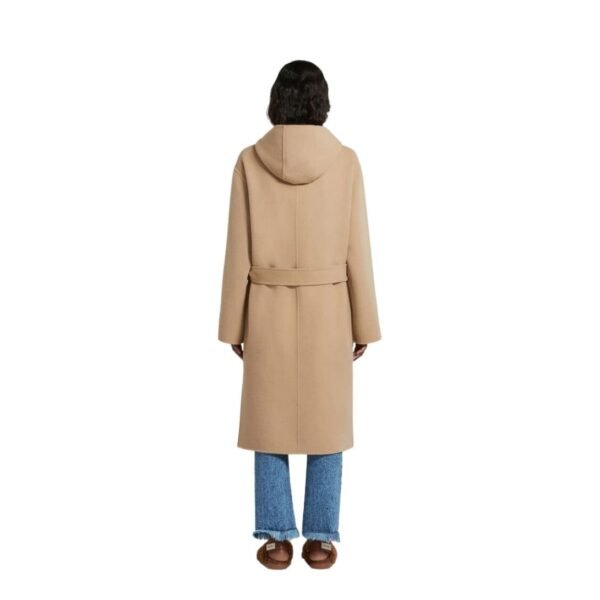 MARNI BEIGE WOOL COAT WITH WAIST BELT - Image 4