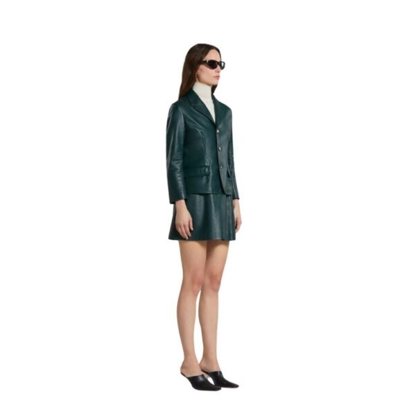 MARNI GREEN LEATHER JACKET - Image 4