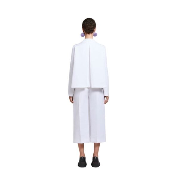 MARNI WHITE A LINE CADY JACKET WITH BACK PLEAT - Image 3