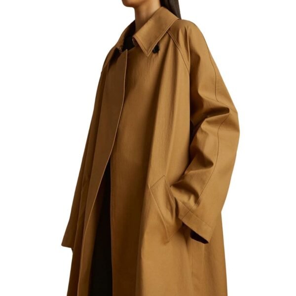 KHAITE THE MINNIE COAT IN KHAKI - Image 4