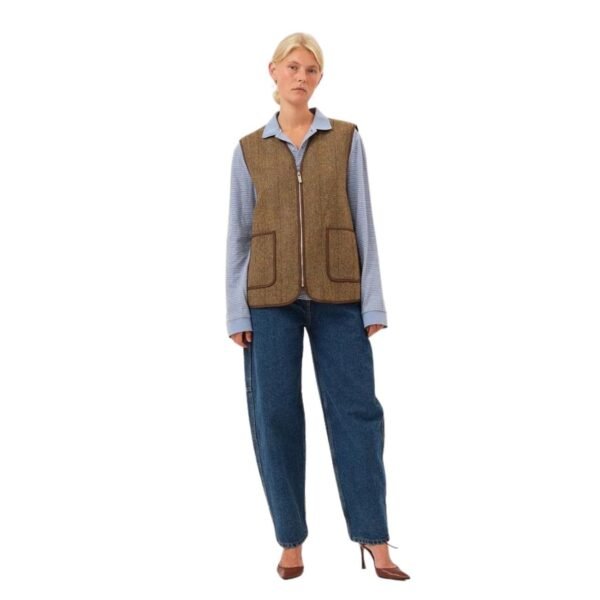 SAKS POTTS MAIS VEST CHECK - Image 7