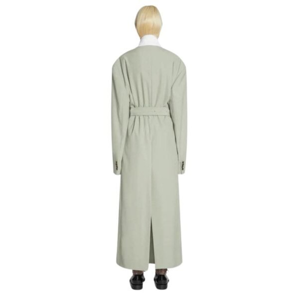 DRIES VAN NOTEN OVERSIZED BELTED COAT CEMENT - Image 2