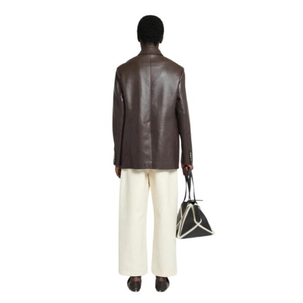 NANUSHKA DANICK REGENERATED LEATHER JACKET COFFEE BEAN - Image 3