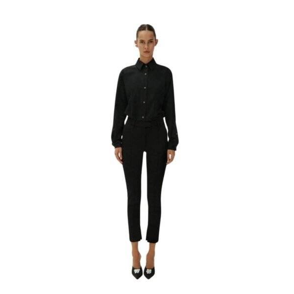 MAGDA BUTRYM CLASSIC COTTON BUTTON UP SHIRT IN BLACK - Image 3