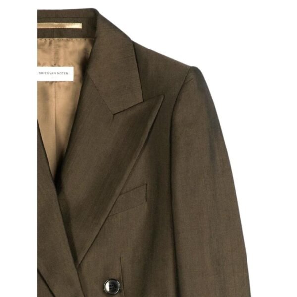 DRIES VAN NOTEN DOUBLE BREASTED BLAZER BRONZE - Image 2