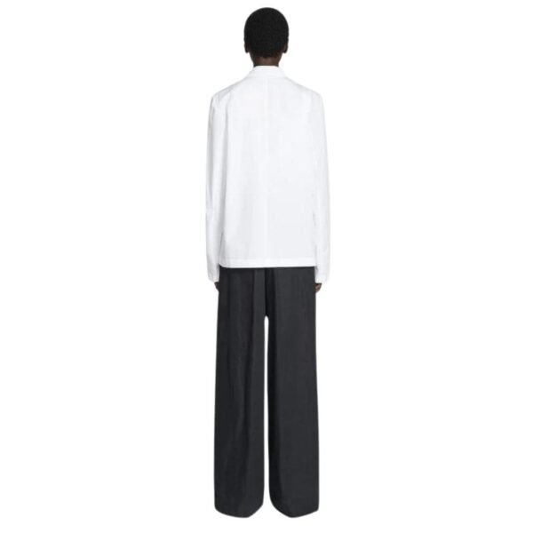 DRIES VAN NOTEN COTTON BLAZER SHIRT OFF WHITE - Image 4